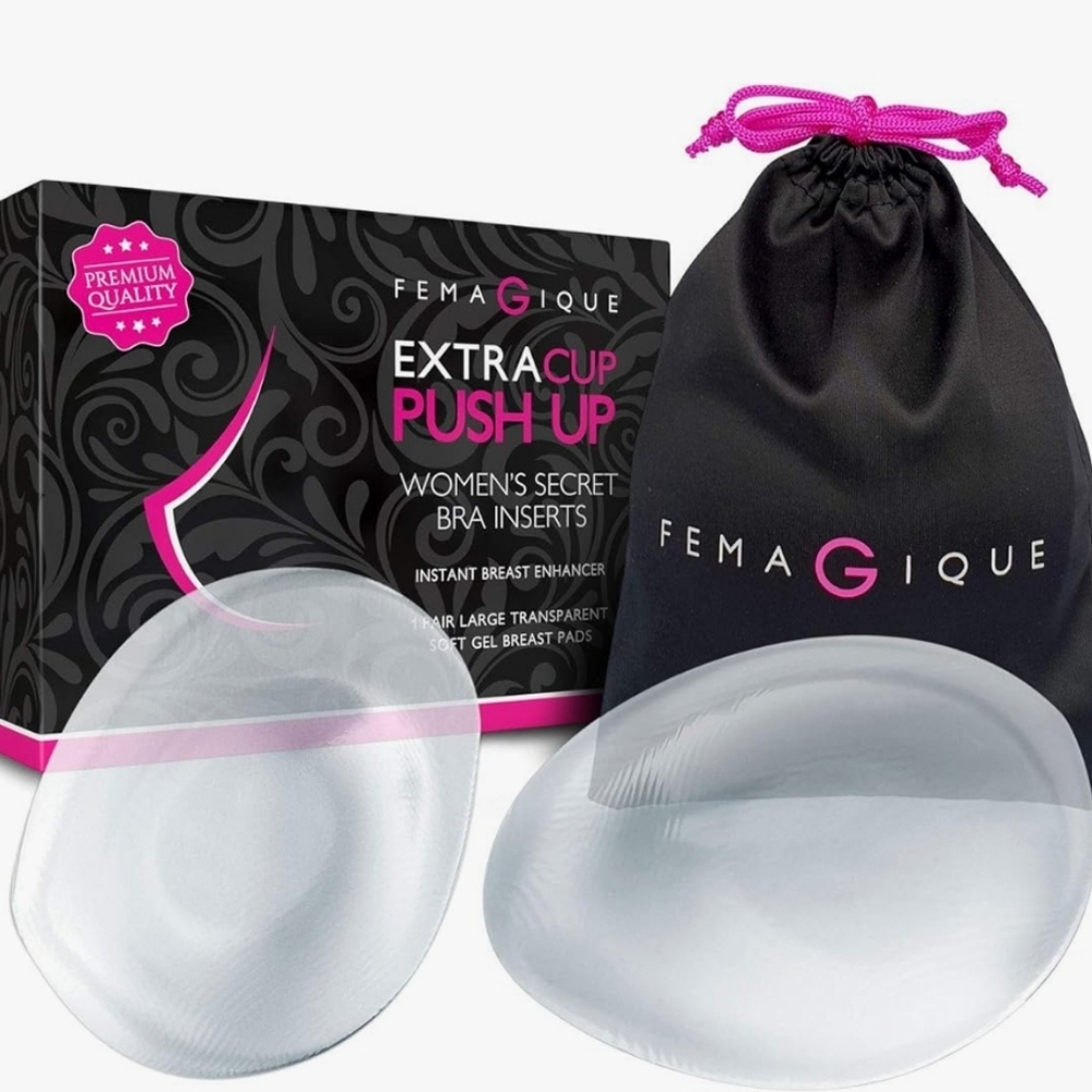 Silicone Gel Bra Inserts Push Up Breast Cups - Cleavage Enhancers pads